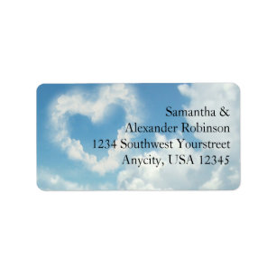Heart in the Clouds, Blue Sky Romantic Love Label