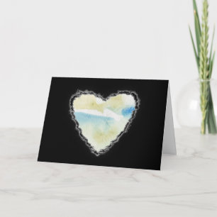 Heart in the Clouds Valentine Romance Love Card