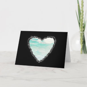 Heart in the Clouds Valentine Romance Love Card