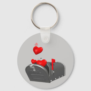 Heart In The Mail T-shirts and Gifts Key Ring