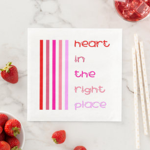 Heart in the Right Place Napkin