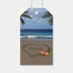Heart in the Sand (customisable) Gift Tags