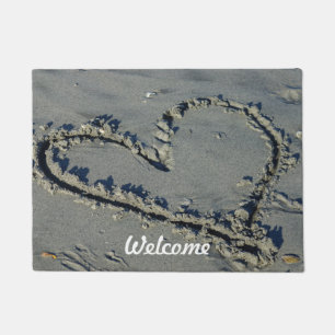 Heart In The Sand Doormat