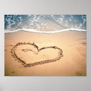 Heart in the sand poster