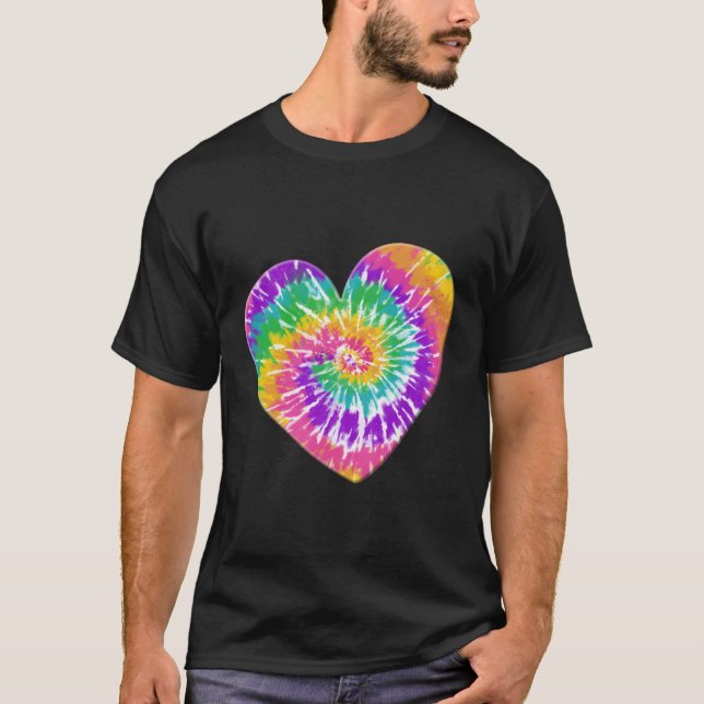 Heart In Tie Dye T-Shirt (Front)