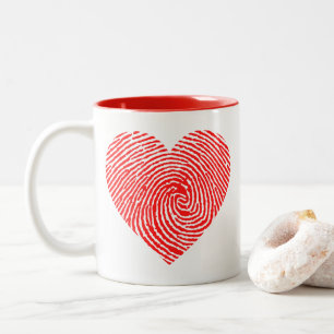 Heart ink  Two-Tone coffee mug