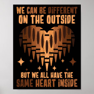 Heart Inside Black History Month Juneteenth Teache Poster