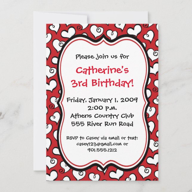 Heart Invitation (Front)