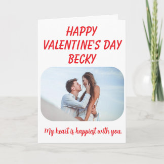 Heart is Happiest - Valentine's Day  Card