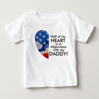 Heart is in Afganistan with my Daddy! Baby T-Shirt