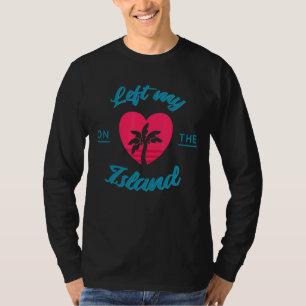 Heart Island Palm Trees Sand Ocean  Tees And More