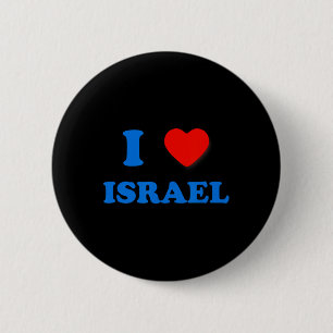 Heart Israel I Love Israel Independence Day Star O 6 Cm Round Badge