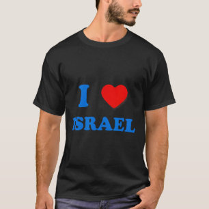 Heart Israel I Love Israel Independence Day Star O T-Shirt