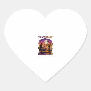 Heart Its Always Halloween Witch Cauldron Tree Moo Sticker