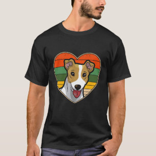 Heart Jack Russell Terrier Dog Mum Dad Valentine F T-Shirt