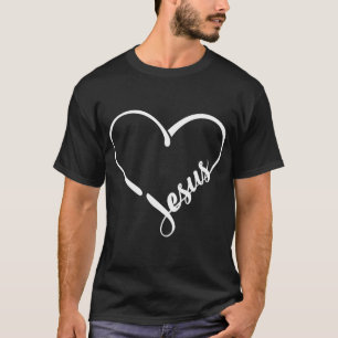 Heart Jesus lover god i love jesus T-Shirt