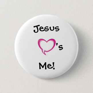 heart, Jesus  Me!, 's 6 Cm Round Badge