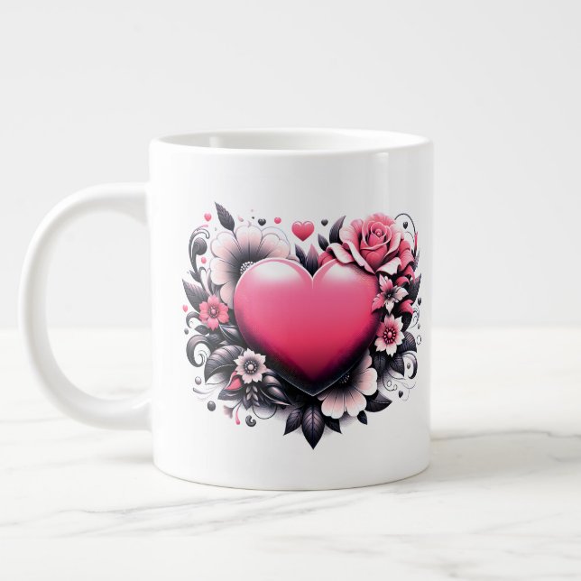 Heart Jumbo Mug (Left)
