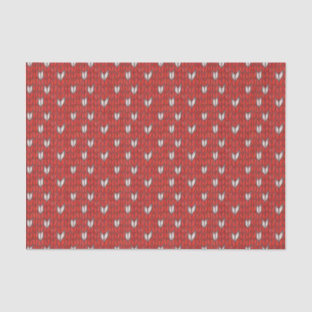 HEART KNIT Tissue Paper (Front)