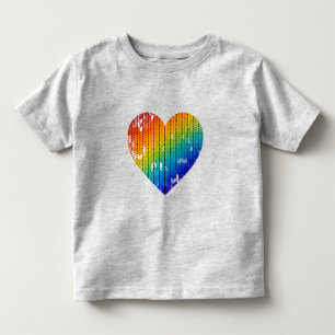 Heart Knitting Toddler T-Shirt