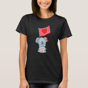 Heart Koala Valentines Day Cute Animal Love Bear W T-Shirt