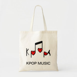 Heart Korean Pop Music! Tote Bag
