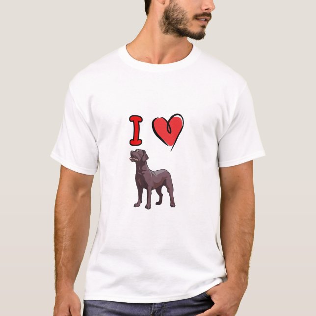 heart lab chocolate T-Shirt (Front)