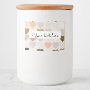 Heart label Cookie jar
