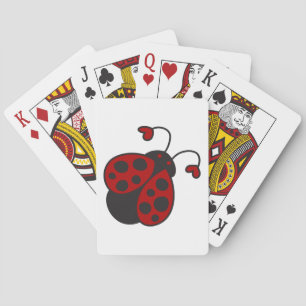 Heart Ladybug Playing Cards