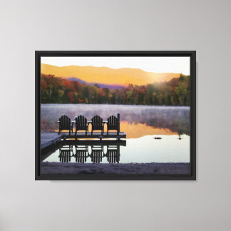 Heart Lake ADK Fall Photo Canvas Print