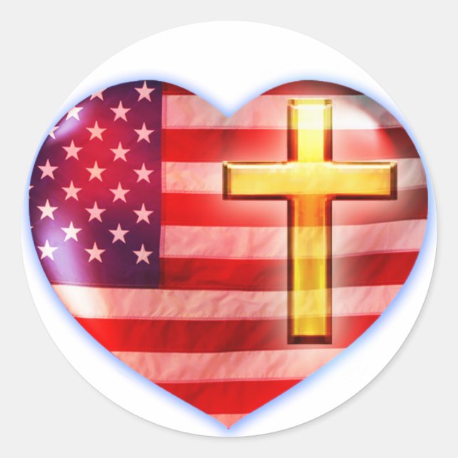 Heart Landscape #1 Classic Round Sticker (Front)