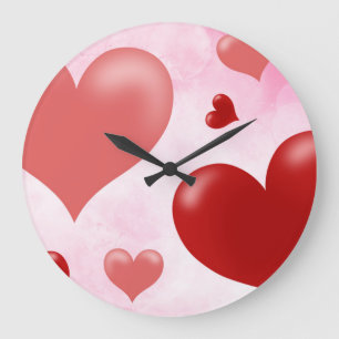 Heart  large clock