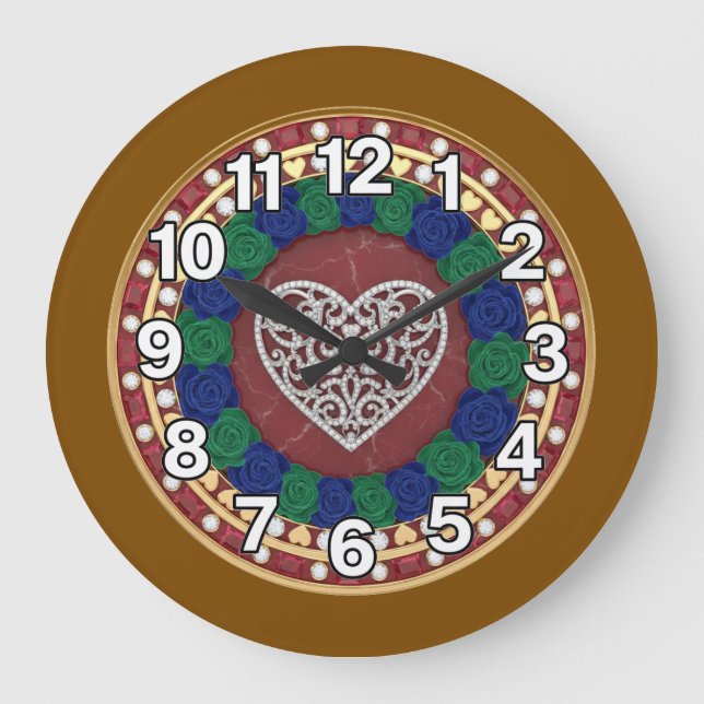 Heart  large clock (Front)