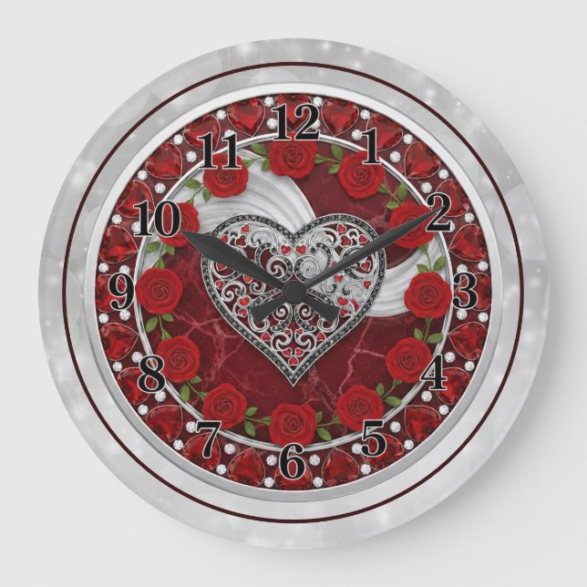 Heart  large clock (Front)