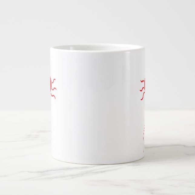 Heart Large Coffee Mug (Front)