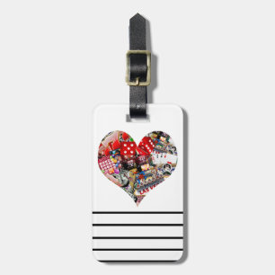 Heart - Las Vegas Playing Card Shape Luggage Tag