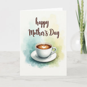 Heart Latte Mothers Day Card