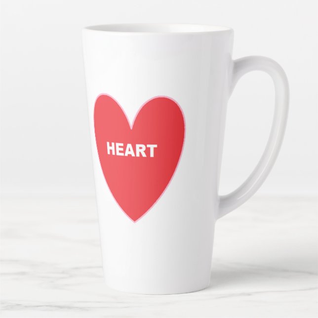 Heart Latte  Mug (Right)