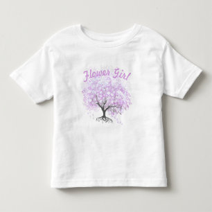Heart Leaf Lavender Tree Vintage Bird Wedding Toddler T-Shirt
