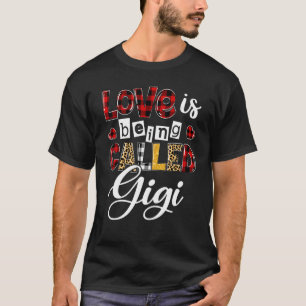 Heart Leopard Love Is Being Called Gigi Happy Moth T-Shirt