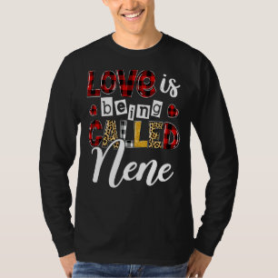 Heart Leopard Love Is Being Called Nene Happy Moth T-Shirt