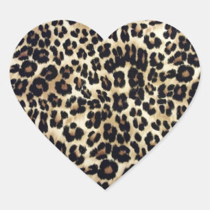 Heart Leopard Sticker