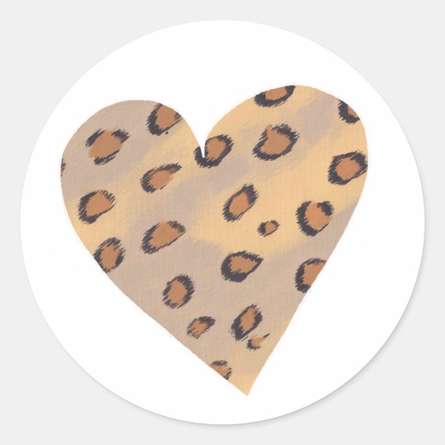 Heart Leopards, Custom Stickers (Front)