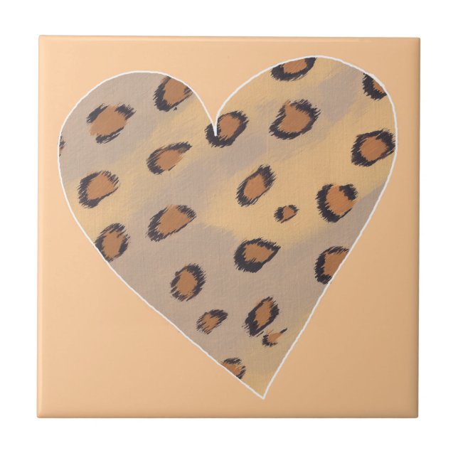 Heart Leopards, Custom Tiles (Front)