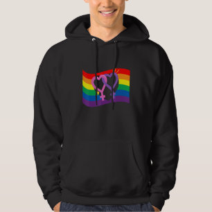 Heart Lesbian Lgbtq Gay Rights Proud Pride Rainbow Hoodie