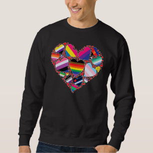 Heart Lgbt Proud Ally Gay Lesbian Transgender Prid Sweatshirt