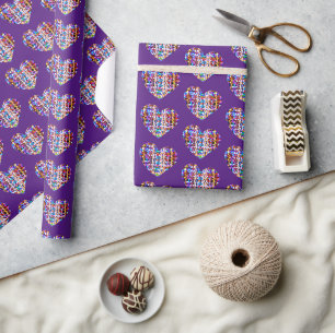 Heart Lights Wrapping Paper