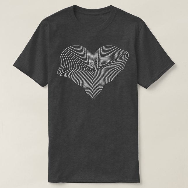 heart lines design 1 T-Shirt (Design Front)