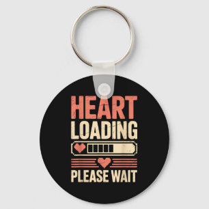 Heart Loading Please Wait Retro Xel Valentine Humo Key Ring