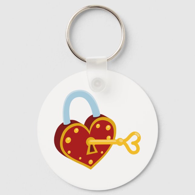 Heart Lock Key Ring (Front)